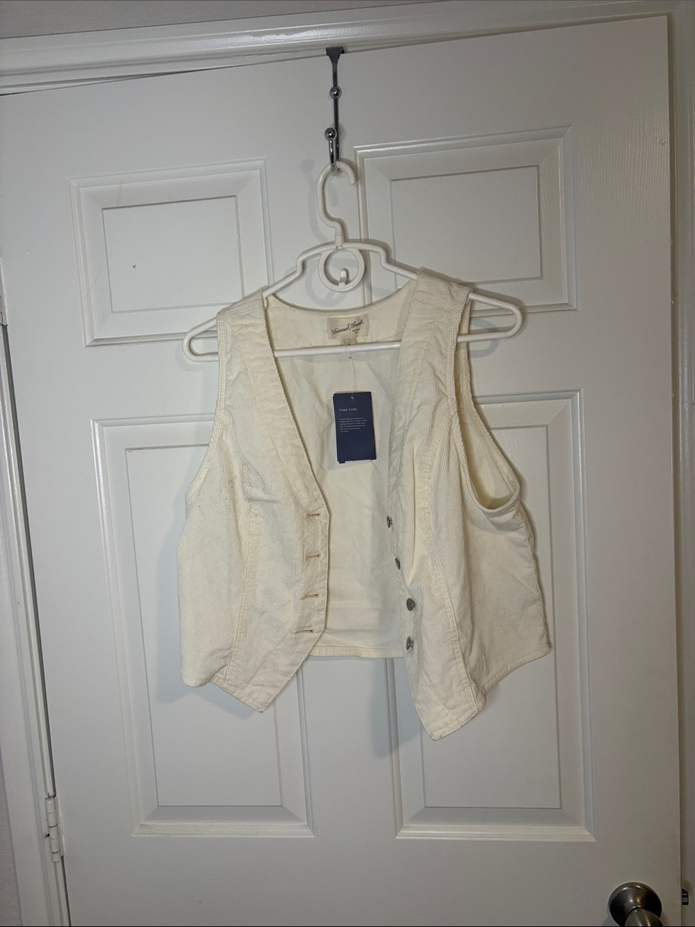 Universal Thread Cream Button-Front Vest